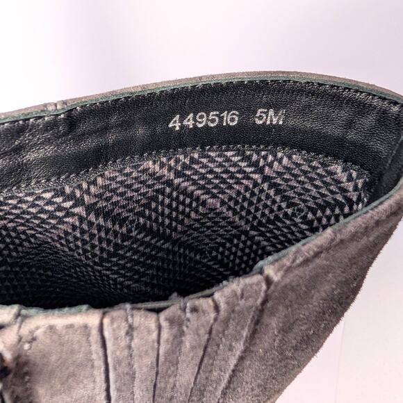 Aquatalia Gray Suede Knee-High Boots – Size 5M - Picture 7 of 7